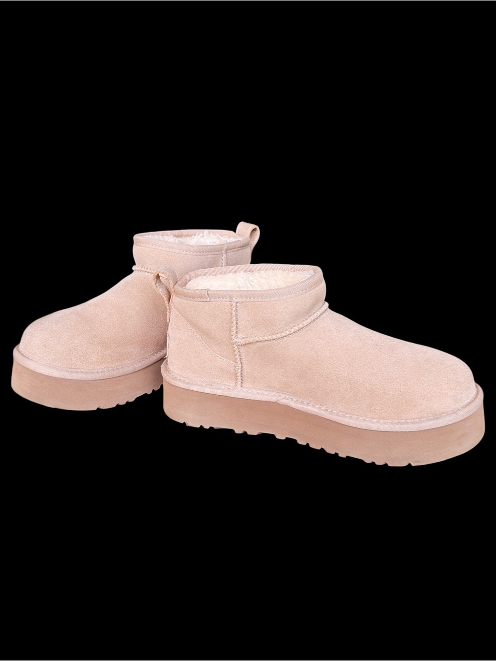 UGG Big Kids' Classic Ultra Mini Platform Boots - Sand